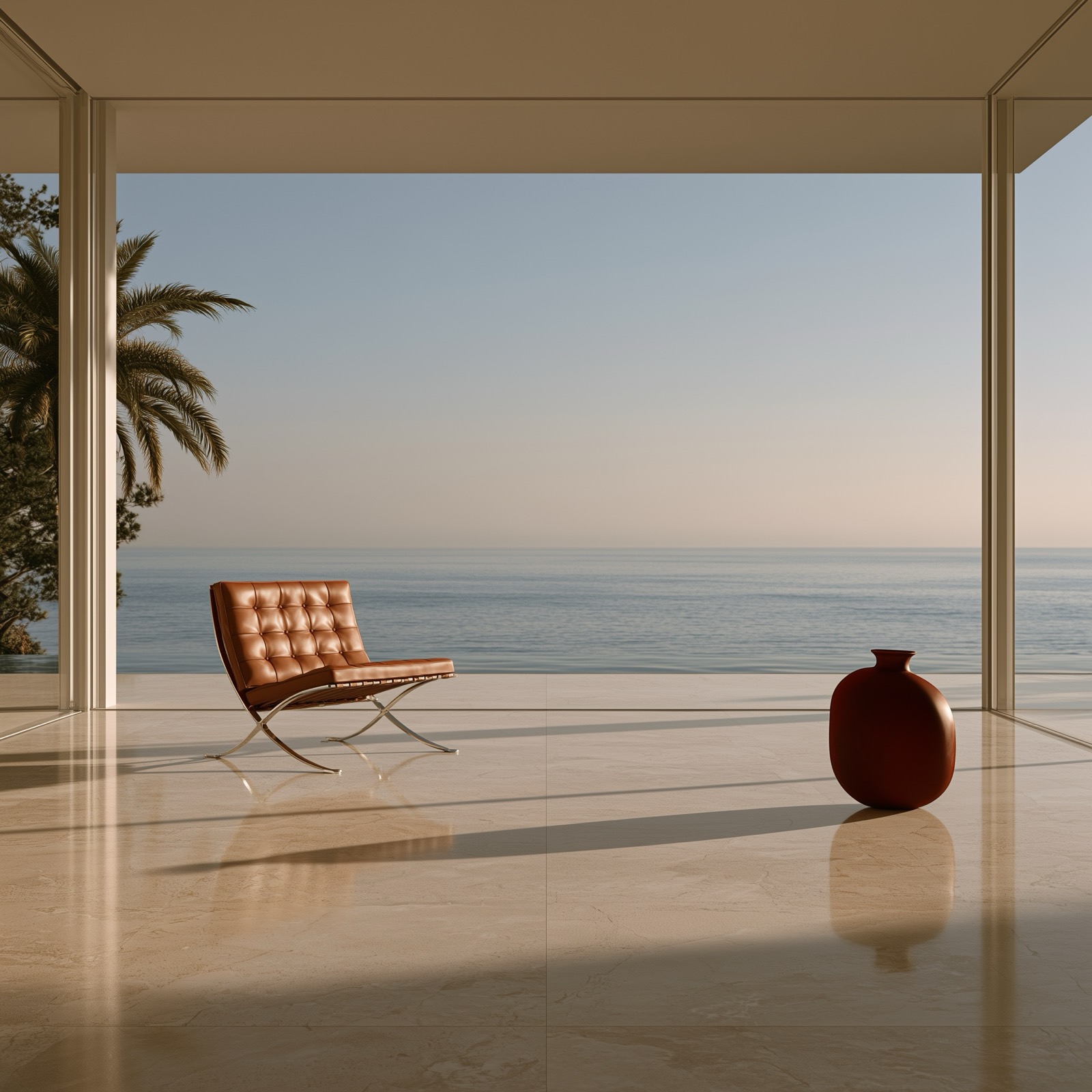 A modernist residence above the sea, the life a house of one's own affords