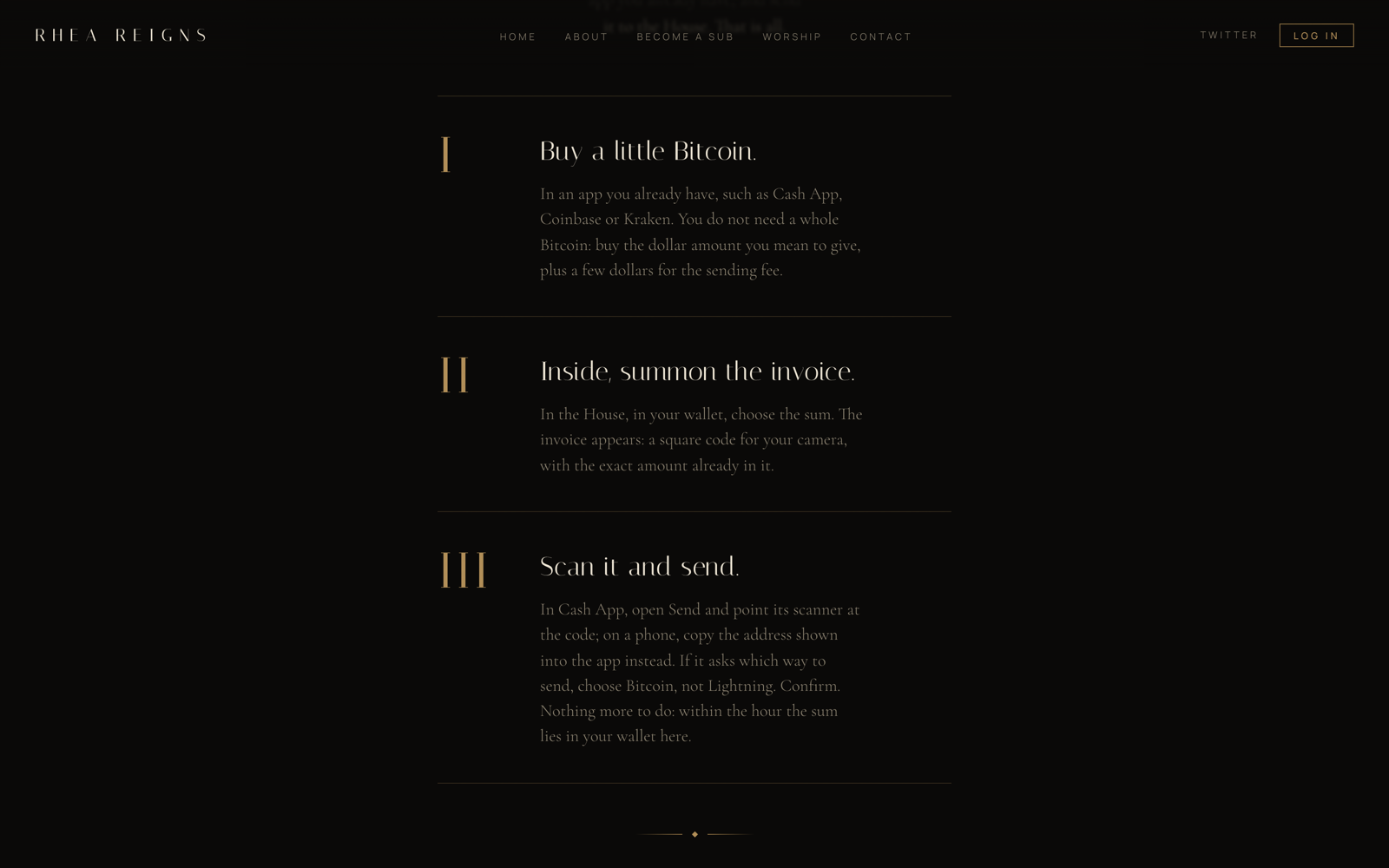 The public three-step guide to paying tribute in crypto